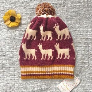 New with tag FREE PEOPLE Alpaca my bags Pom Beanie